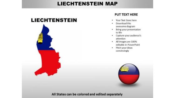 Country PowerPoint Maps Liechtenstein