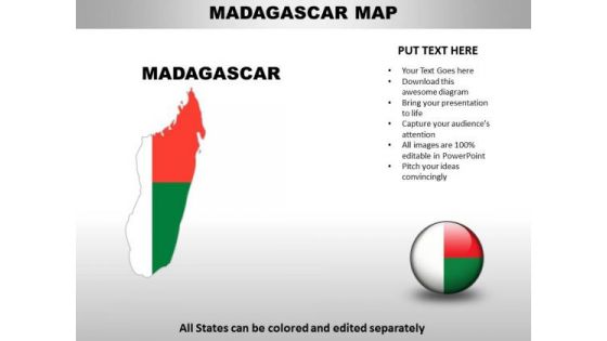 Country PowerPoint Maps Madagscar