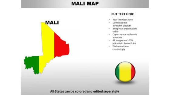 Country PowerPoint Maps Mali