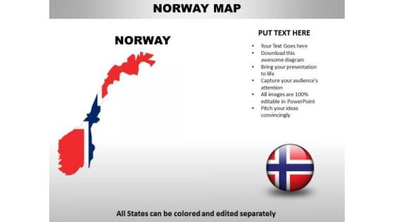 Country PowerPoint Maps Norway
