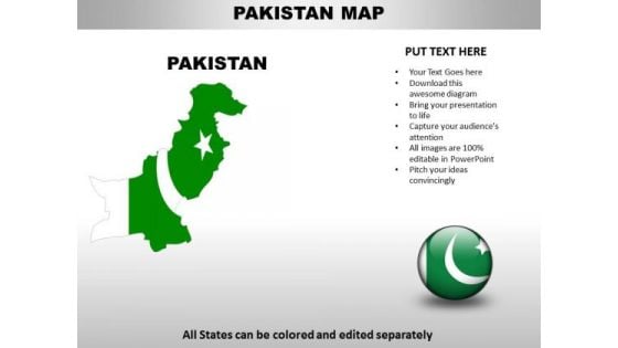 Country PowerPoint Maps Pakistan