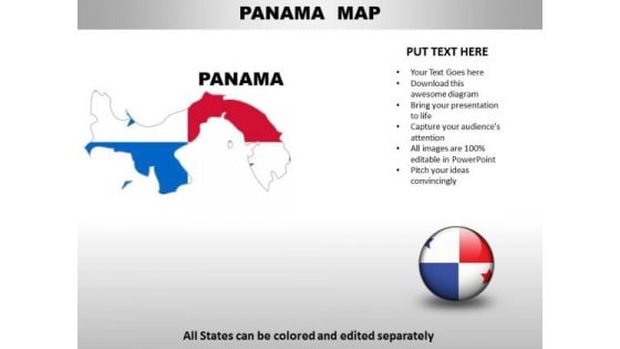 Country PowerPoint Maps Panama Country PowerPoint Maps Panama