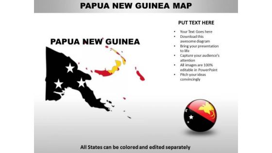 Country PowerPoint Maps Papua New Guinea