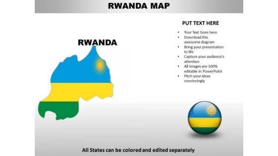 Country PowerPoint Maps Rwanda