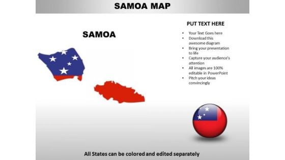 Country PowerPoint Maps Samoa