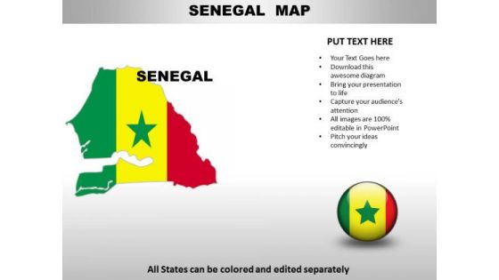 Country PowerPoint Maps Senega