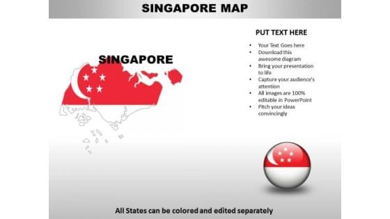 Country PowerPoint Maps Singapore