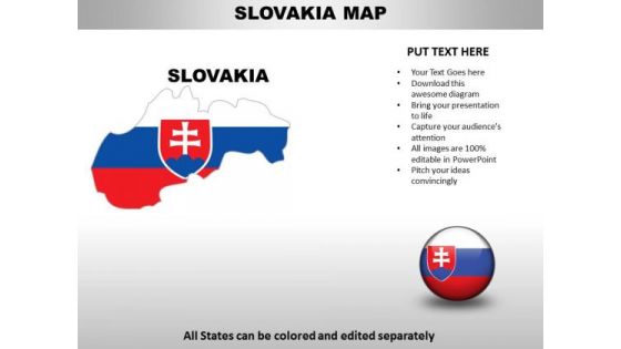Country PowerPoint Maps Slovakia