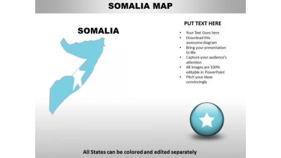 Country PowerPoint Maps Somalia