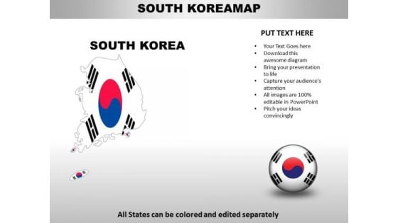 Country PowerPoint Maps South Korea