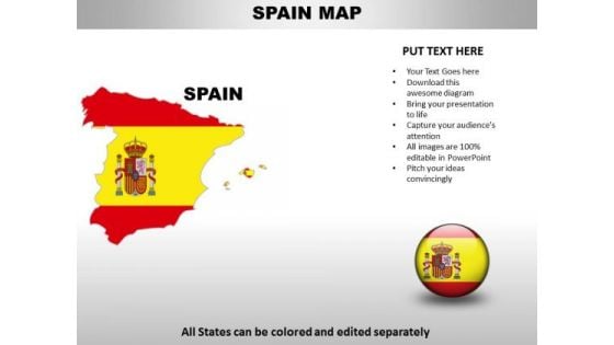 Country PowerPoint Maps Spain