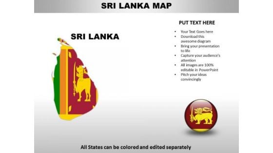 Country PowerPoint Maps Sri Lanka