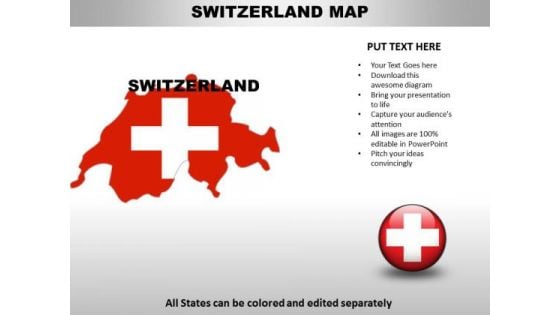 Country PowerPoint Maps Switzerland