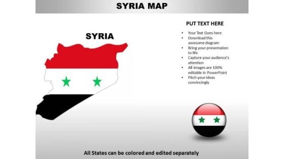 Country PowerPoint Maps Syria