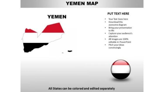 Country PowerPoint Maps Yemen