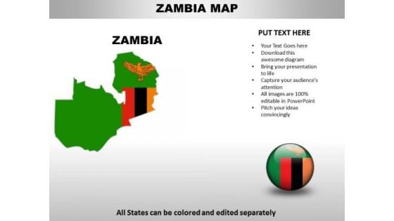 Country PowerPoint Maps Zambia