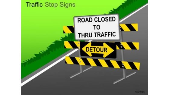 Countryside Traffic Stop PowerPoint Slides And Ppt Diagram Templates