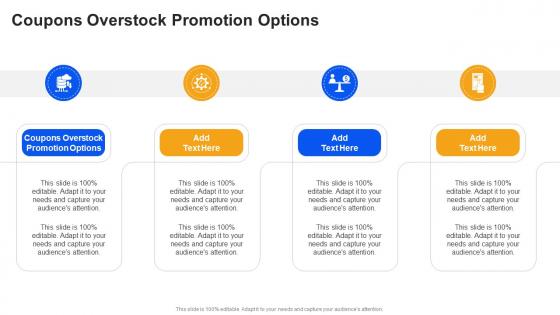 Coupons Overstock Promotion Options In Powerpoint And Google Slides Cpb