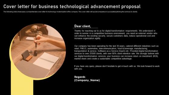 Cover Letter For Business Technological Advancement Proposal Graphics Pdf Cover Letter For Business Technological Advancement Proposal Graphics Pdf