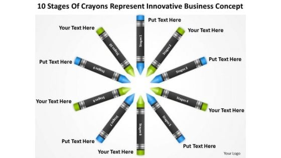 Crayons Represent Innovative Business Concept Ppt How To Type Plan PowerPoint Slides