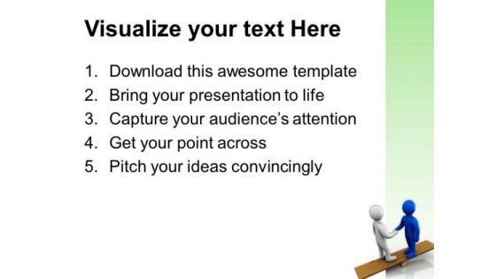 Create A Balance With Partnership PowerPoint Templates Ppt Backgrounds For Slides 0613