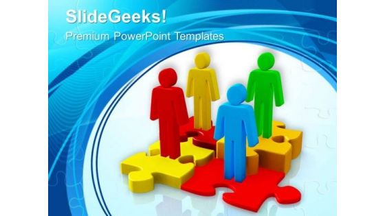 Create A Team Of Skilled People PowerPoint Templates Ppt Backgrounds For Slides 0613