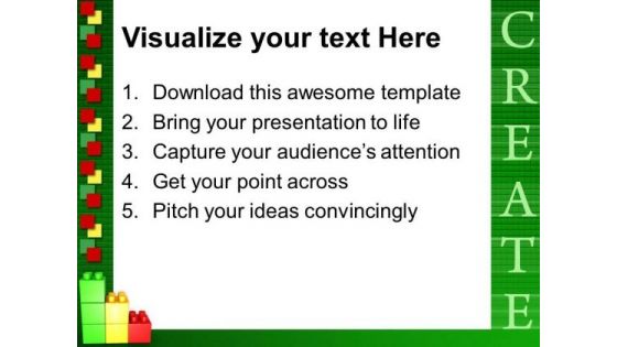 Create Lego Graph Business PowerPoint Templates And PowerPoint Themes 0512