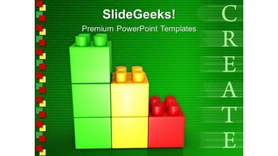 Create Lego Graph Business PowerPoint Templates And PowerPoint Themes 0512