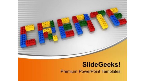 Create With Lego Blocks Realistic Business PowerPoint Templates Ppt Backgrounds For Slides 0113