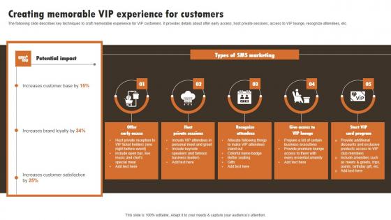 Creating Memorable Vip Experience For Experiential Marketing Technique Summary PDF