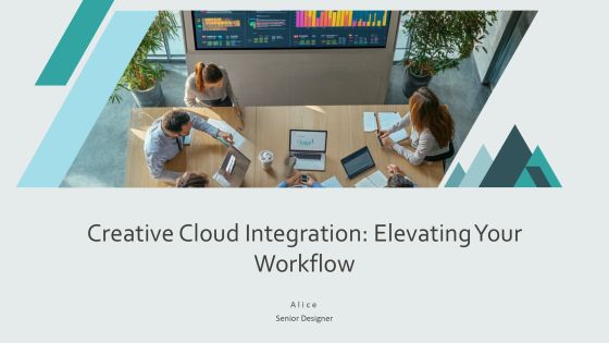 Creative Cloud Integration Elevating Your Workflow PPT Slides AT
