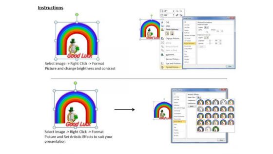 Creative Marketing Concepts 3d Rainbow Brings Good Luck Character