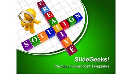 Creative Solution Business PowerPoint Templates And PowerPoint Backgrounds 0611