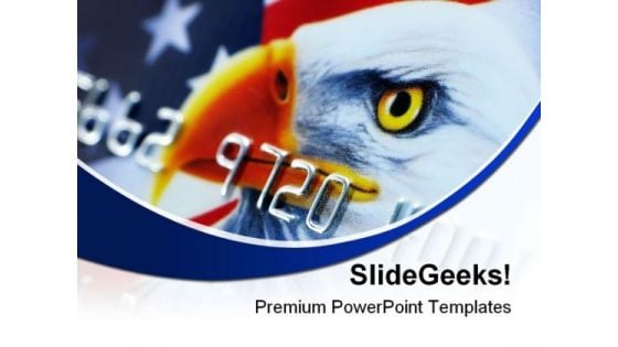 Credit Card Americana PowerPoint Templates And PowerPoint Backgrounds 0711