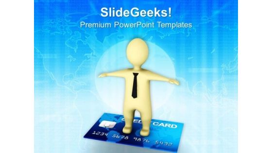 Credit Card Gives Freedom PowerPoint Templates Ppt Backgrounds For Slides 0813