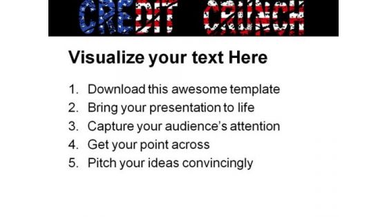 Credit Crunch Americana PowerPoint Themes And PowerPoint Slides 0711