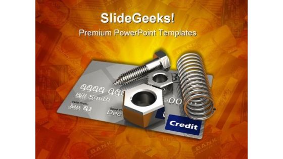 Credit Under Construction Industrial PowerPoint Themes And PowerPoint Slides 0611