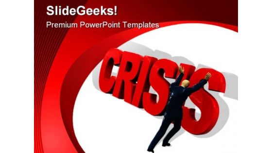 Crisis01 Business PowerPoint Template 0810