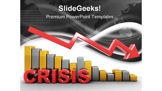 Crisis Business PowerPoint Backgrounds And Templates 0111