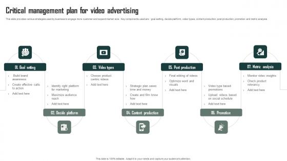 Critical Management Plan For Video Advertising Formats Pdf