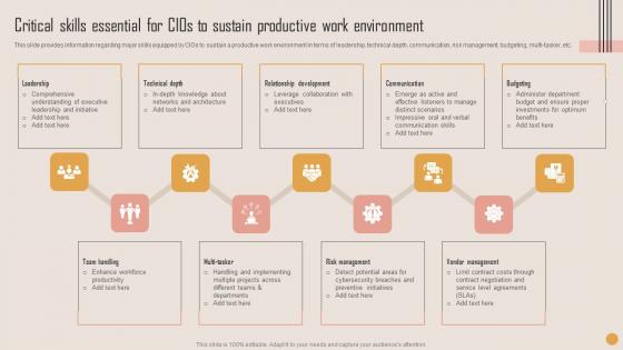 Critical Skills Essential For CIOs Playbook For Strategic Actions To Improve IT Performance Ideas Pdf