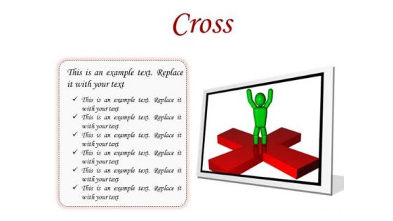 Cross Business PowerPoint Presentation Slides F