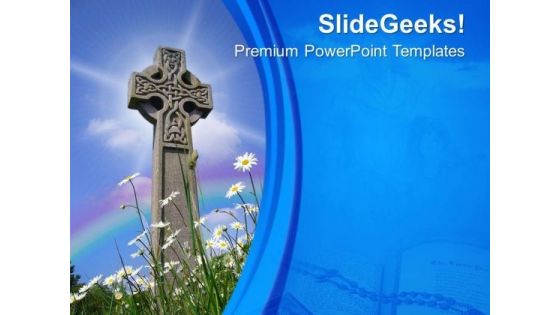 Cross Is Holy Symbol Of Christiams PowerPoint Templates Ppt Backgrounds For Slides 0613