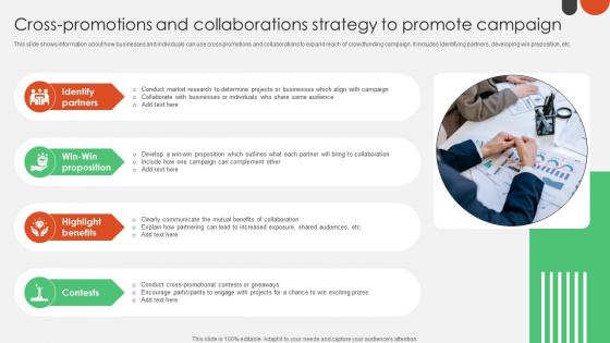 Cross Promotions And Collaborations Strategy Crowdfunding For Nonprofits To Support Fin SS V