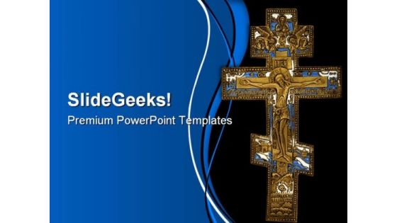 Cross Religion PowerPoint Themes And PowerPoint Slides 0211