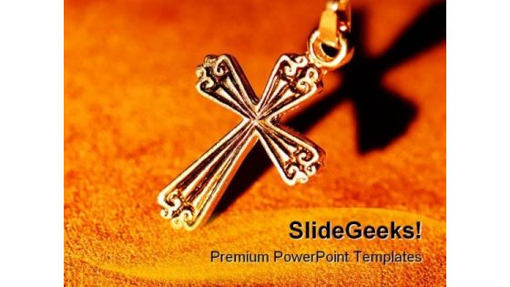 Cross Religion PowerPoint Themes And PowerPoint Slides 0411