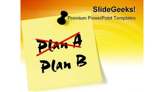 Crossing Out Plana From Planb Business PowerPoint Backgrounds And Templates 1210 Crossing Out Plana From Planb Business PowerPoint Backgrounds And Templates 1210