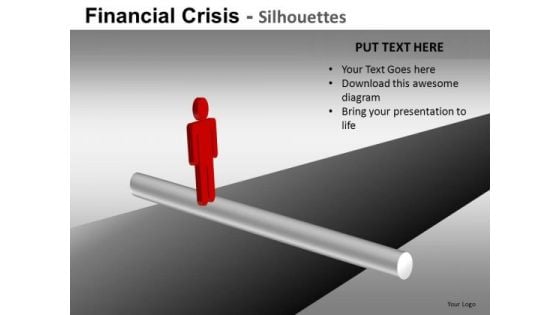 Crossing The Gap Trouble PowerPoint Slides