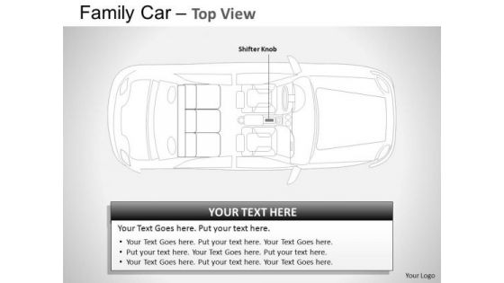 Crossroad Red Family Car PowerPoint Slides And Ppt Diagram Templates