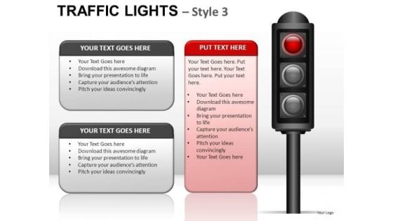 Crossroad Traffic Light PowerPoint Slides And Ppt Diagram Templates